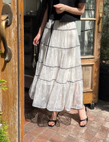 Demin Round Puff Short Sleeve Jacket