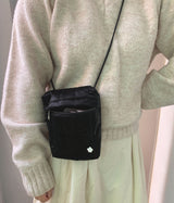 mini pocket bag - padding glossy black