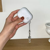 [MADE] VINTAGE BUTTON LACE AIRPODS CASE (glossy hard)