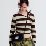 GLOSSY STRING CROSS BAG