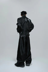 Glossy Layered Rhinestone Jacket