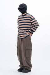 メリストライプロングスリーブTシャツ