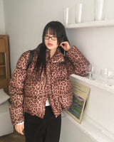 Dishell Leopard wellon short padded jumper