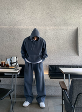 Nade Pigment Double Middle Hoodie (High Quality)