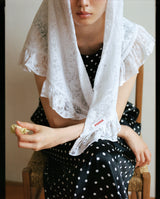 frill jersey scarf