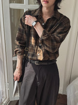 Elubin Over Check Shirt