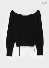 [MADE] Cochena Off-Shoulder Knit