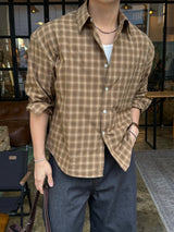 Madele checkered cropped shirt