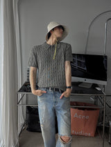 ASCLO Salted Damage Cut Denim Pants (52261)