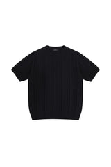 Linen Blend Knit T-Shirt
