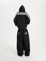 SEXXDEVIL Embroidered Stripe Zip Jacket