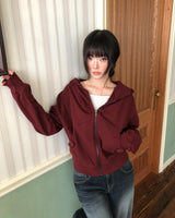 アン シャーリング ポケット フーデッド ジップアップ