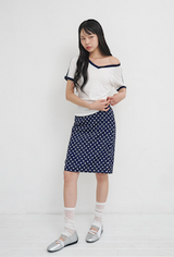 Darlene Mid Skirt Navy