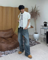 Lark Vintage Washed Flare Denim