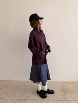 zigzag pattern midi skirt 