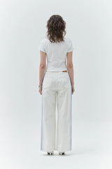 KIRSH PLAIN SLIM FIT T-SHIRT - WHITE 