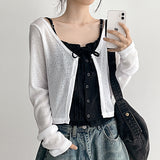 [Linen Cardigan☀️] See-through Cardigan Brini Crop Cardigan (3 colors)