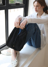 Knot Tweed Mini Tote Bag_Black