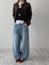 Paper See-through Wrap Blouse