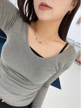 Dazzle Ball Circle Necklace