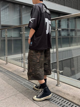 camo cargo cotton shorts
