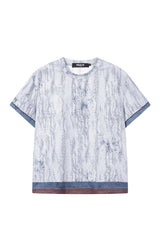 スネークスキンプリントTシャツ