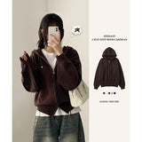 Flo Pendant Loose Fit Knit Hooded Zip-Up