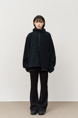 Dock Checked Fleece Zip Up