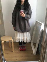 ラブリーミディラッフルスカート