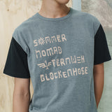グリフ ハーフ Tシャツ / ミスト チャコール