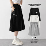 Angel's Double-Sided Embroidered Zuri Bermuda Pants (3 colors) 