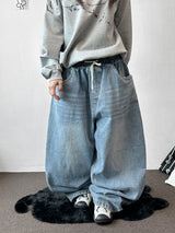 Catch Balloon Carpenter Basic Denim Pants 3color