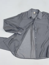 More Tencel See-Through Wrap Blouse