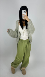 (SOFT-FIT♥) 5 COLORS マイフォームソフトデイリールーズフィットニットカーディガン
