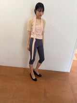 shirring neck tee
