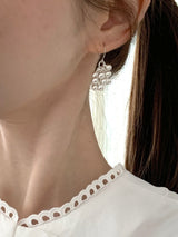 Silver balls earrings