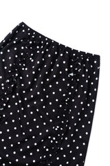 Dot frill skirt_black