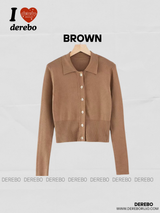 [SALE] Crop collar slim cardigan