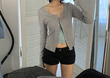 SNAP RIB CARDIGAN (5color)
