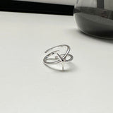 [92.5silver] Starfish ring