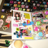cross frame sticker
