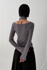 FLUID PLEATS LONG SKIRT