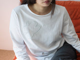 ニードルワークロングスリーブT (WHITE)