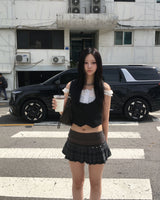 チェックプリーテッドスカート