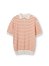 LMN Chief Dangora Semi Zip-Up Short Sleeve Knitwear (4 colors)