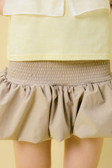 Balloon Smock Skirt [Khaki]