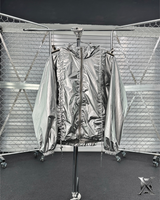 6X Shirring Detail Jacket (Silver)