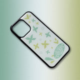 フラワーブルームズエポキシフォンケース(Green-WH
