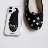 [jellyhard] black dot shoes case 
