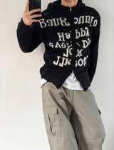Grayish wide cargo pants